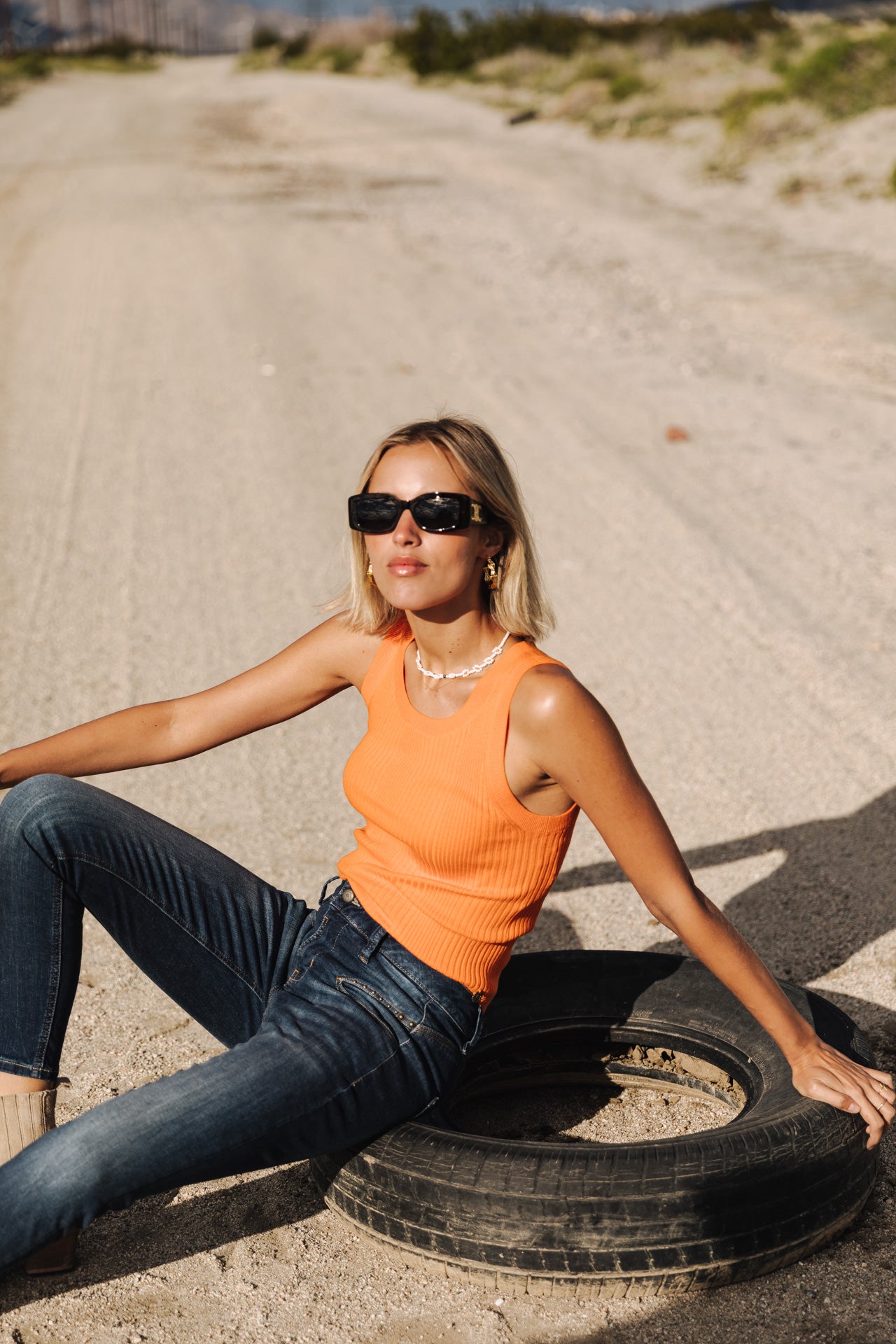 

Camiseta de punto Mujer Dorothea setting sun | Freeman T. Porter