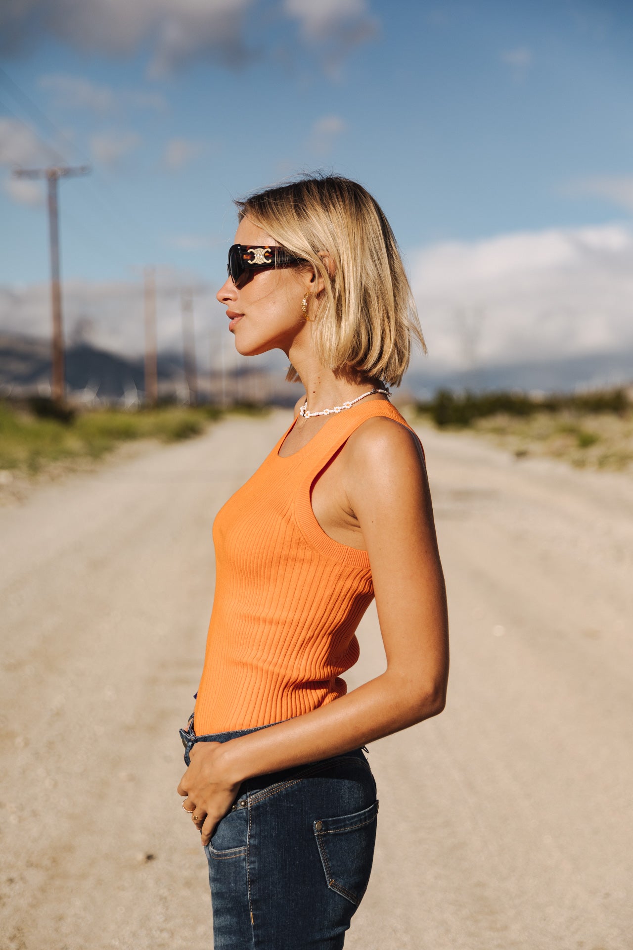

Camiseta de punto Mujer Dorothea setting sun | Freeman T. Porter