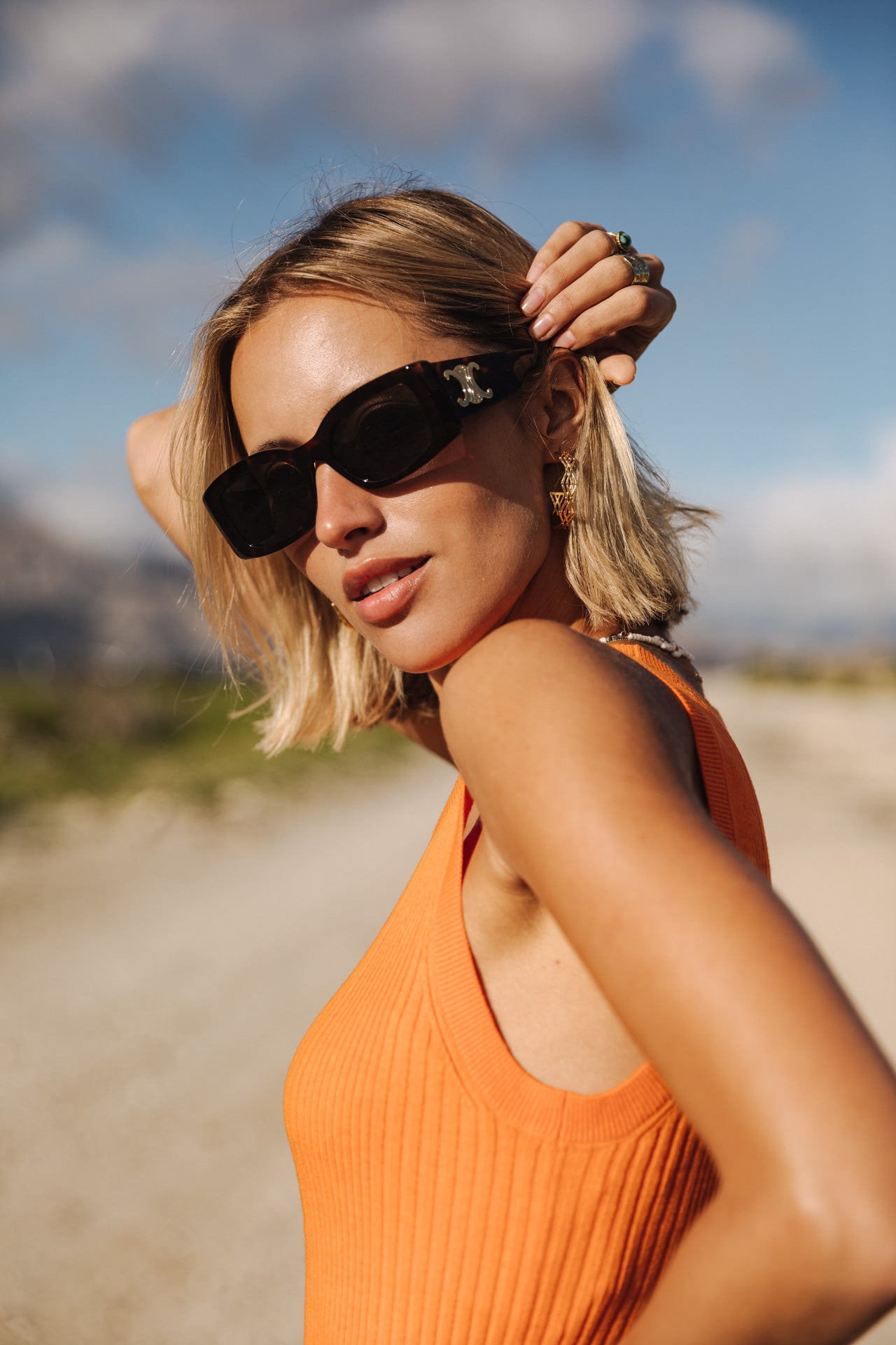 

Camiseta de punto Mujer Dorothea setting sun | Freeman T. Porter