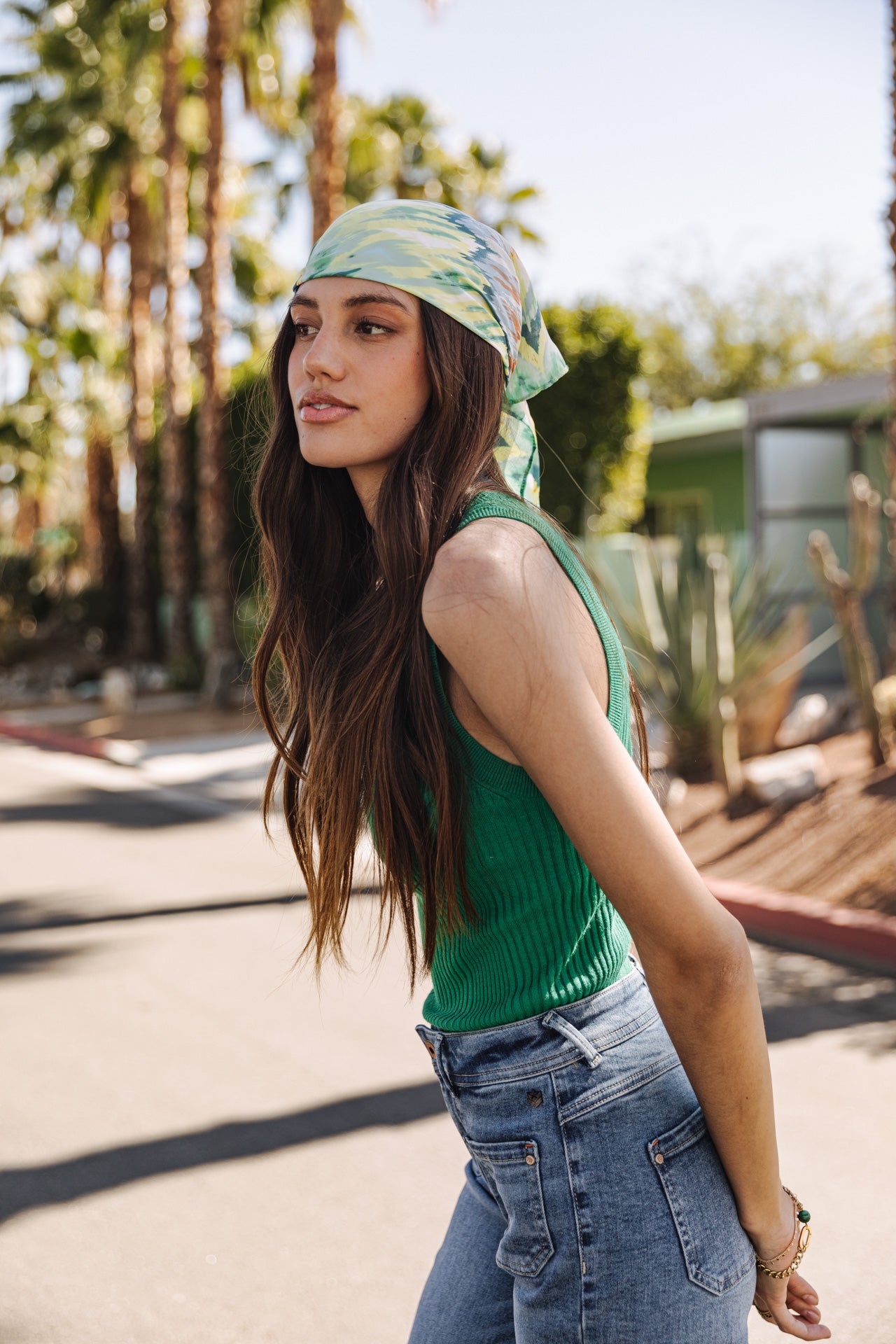 

Débardeur en maille Femme Dorothea deep jungle | Freeman T. Porter