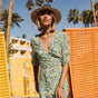 

Robe courte porte-feuille Woman Laurence Parodia safety yellow | Freeman T. Porter