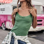 

T-shirt sans manche Woman Dansy Rib foliage green | Freeman T. Porter