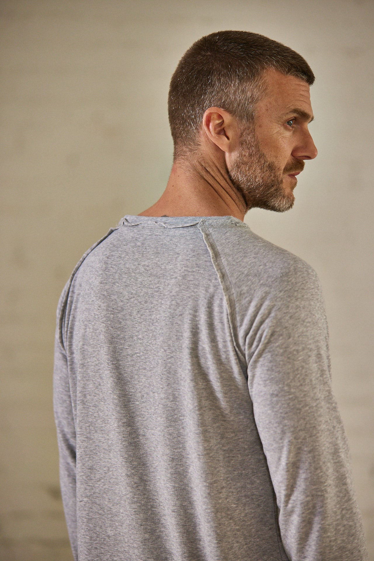 

T-Shirt manches longues Unisex Christopher Salty grey melange | Freeman T. Porter
