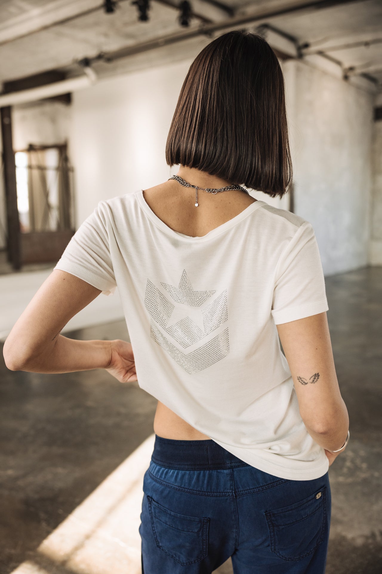 

T-shirt logo en strass Femme Tarissa Icon white | Freeman T. Porter