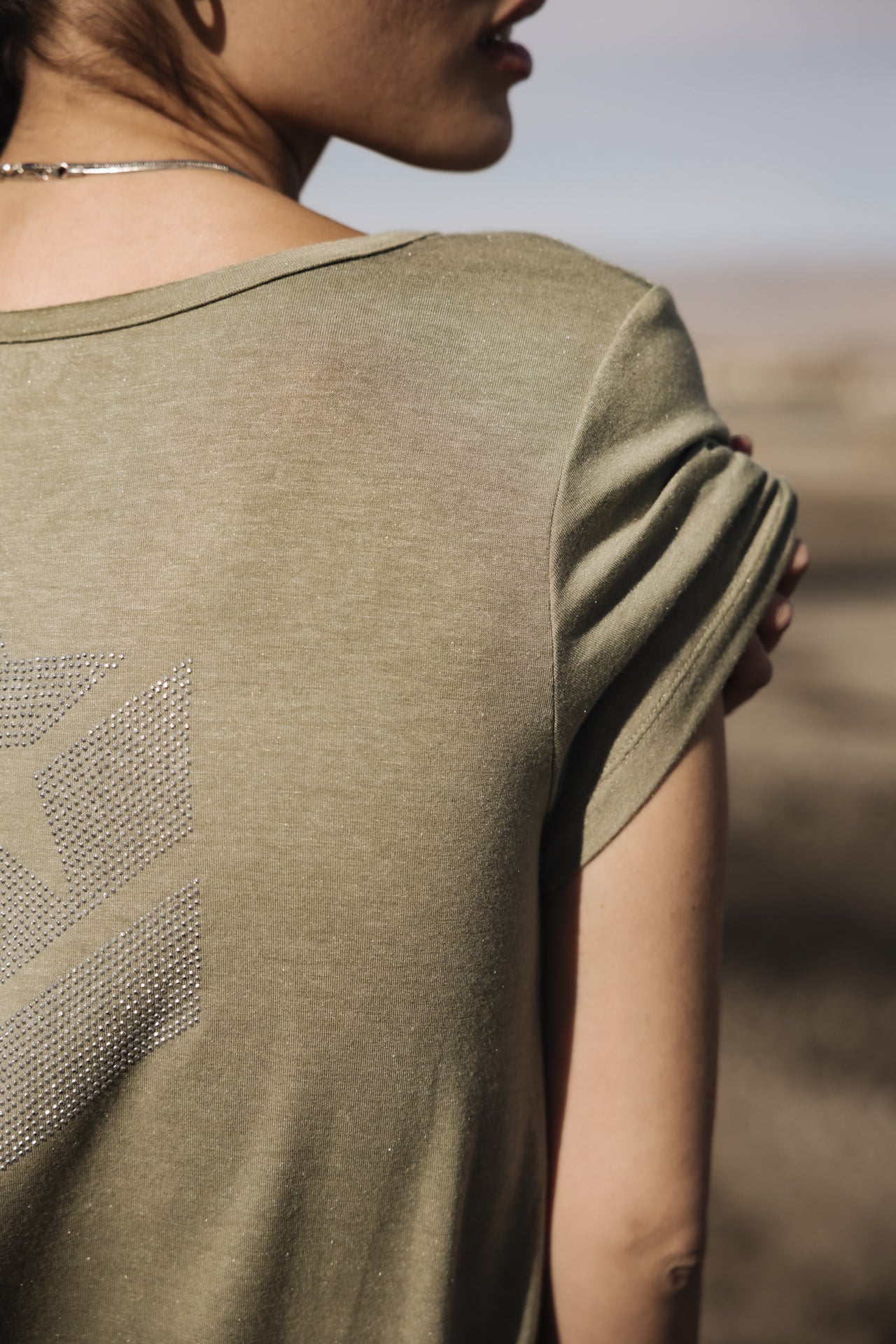 

T-shirt logo en strass Femme Tarissa Icon light khaki | Freeman T. Porter