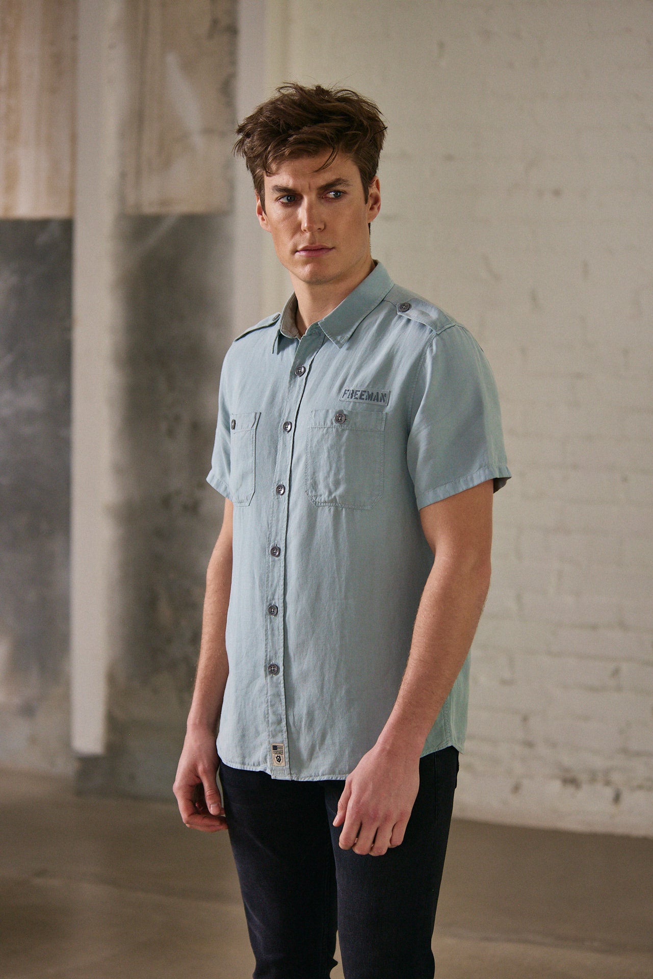 

Chemise ajustée Homme Glenn Cosy abyss | Freeman T. Porter