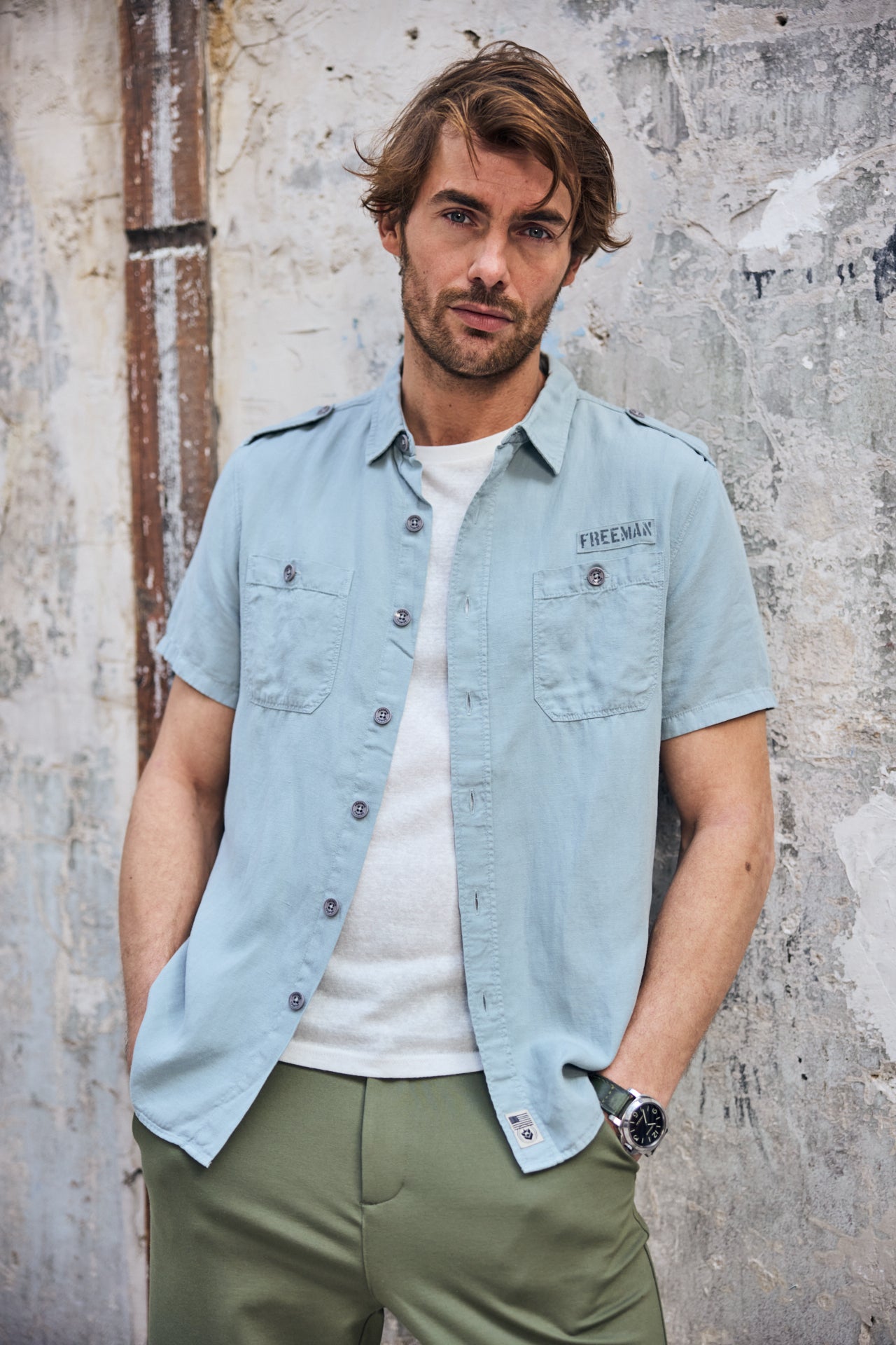 

Eng anliegendes Hemd Mann Glenn Cosy abyss | Freeman T. Porter