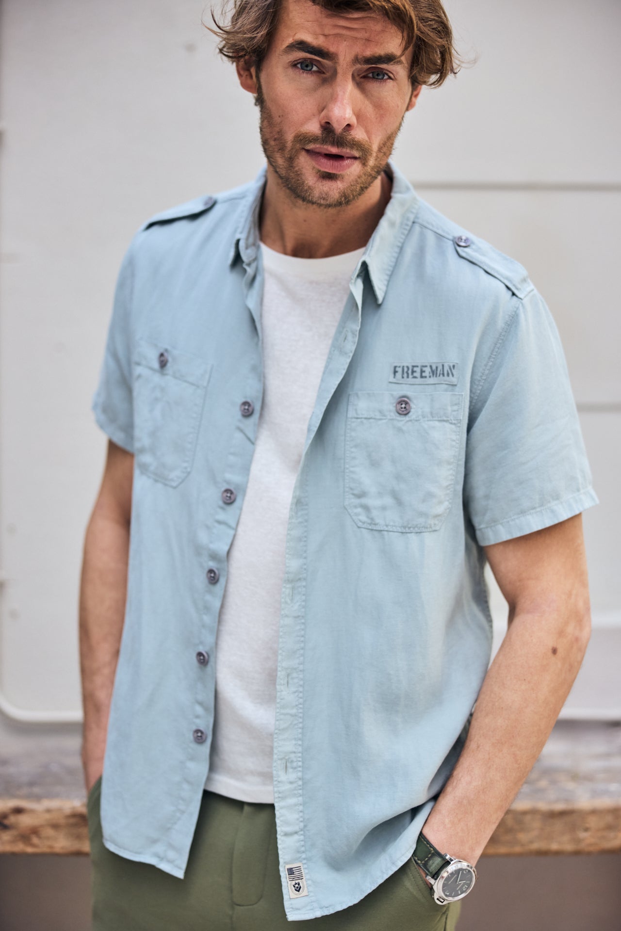 

Eng anliegendes Hemd Mann Glenn Cosy abyss | Freeman T. Porter