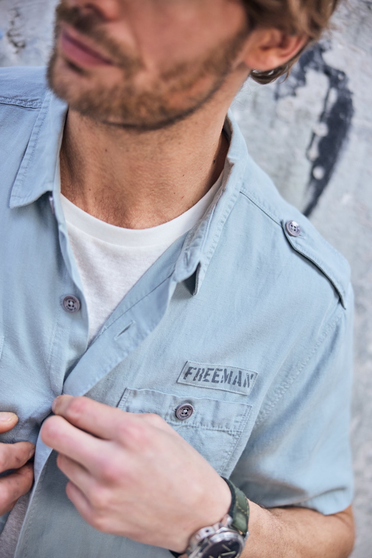 

Eng anliegendes Hemd Mann Glenn Cosy abyss | Freeman T. Porter