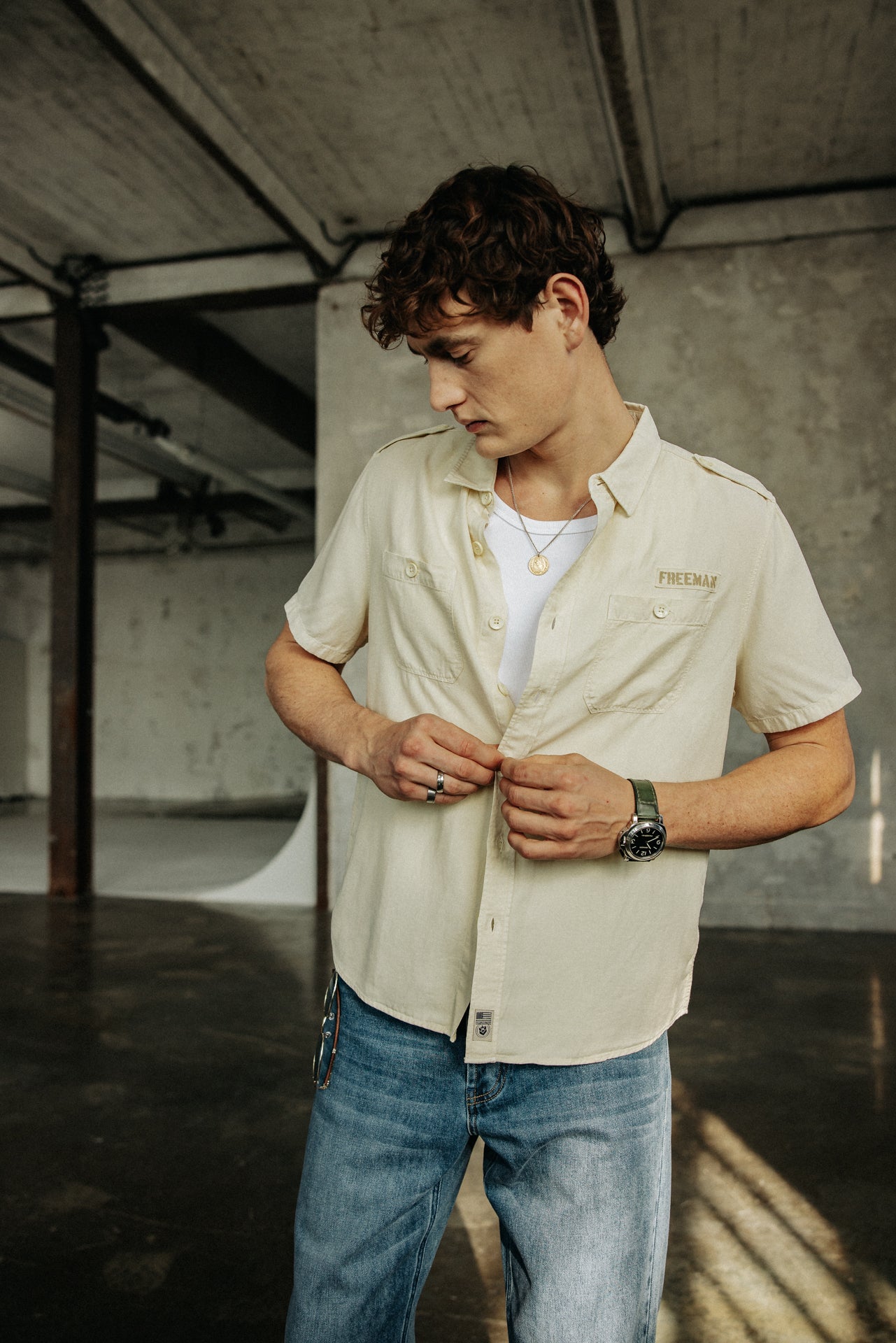 

Fitted shirt Men Glenn Cosy whitecap gray | Freeman T. Porter