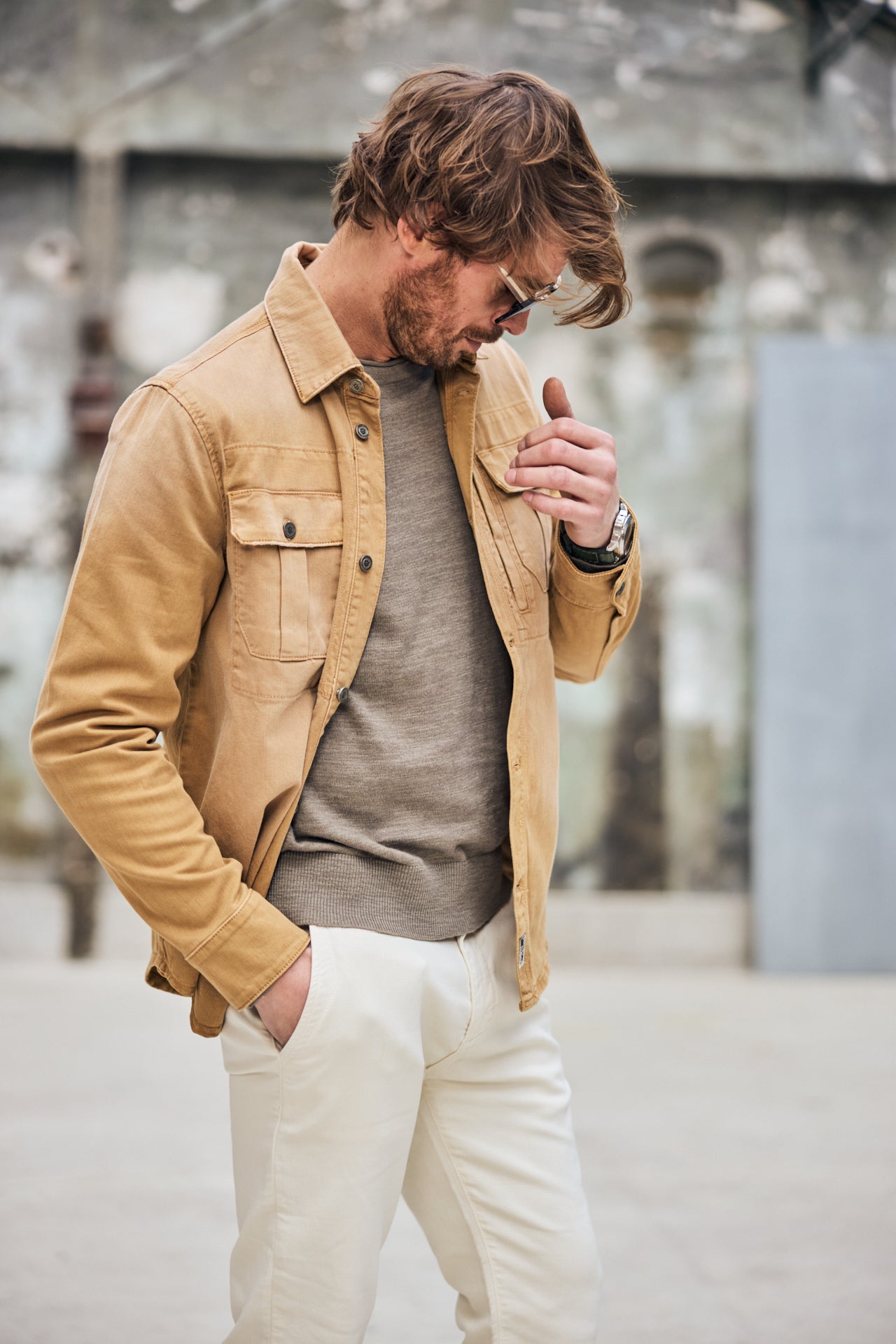 

Overshirt Men Marius Bull Color corn | Freeman T. Porter