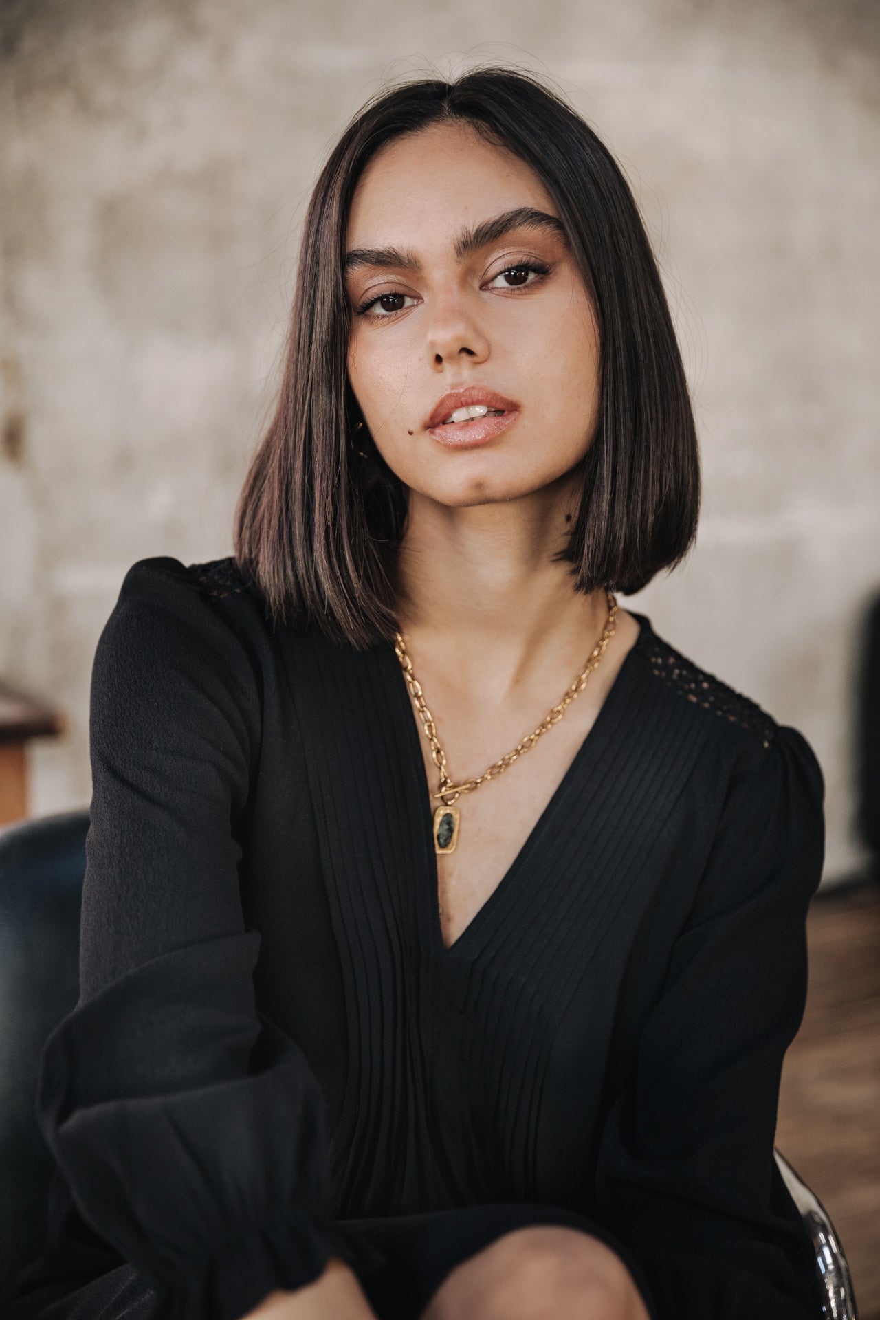 

Kurzes Kleid Damen Juna Plain Color black | Freeman T. Porter