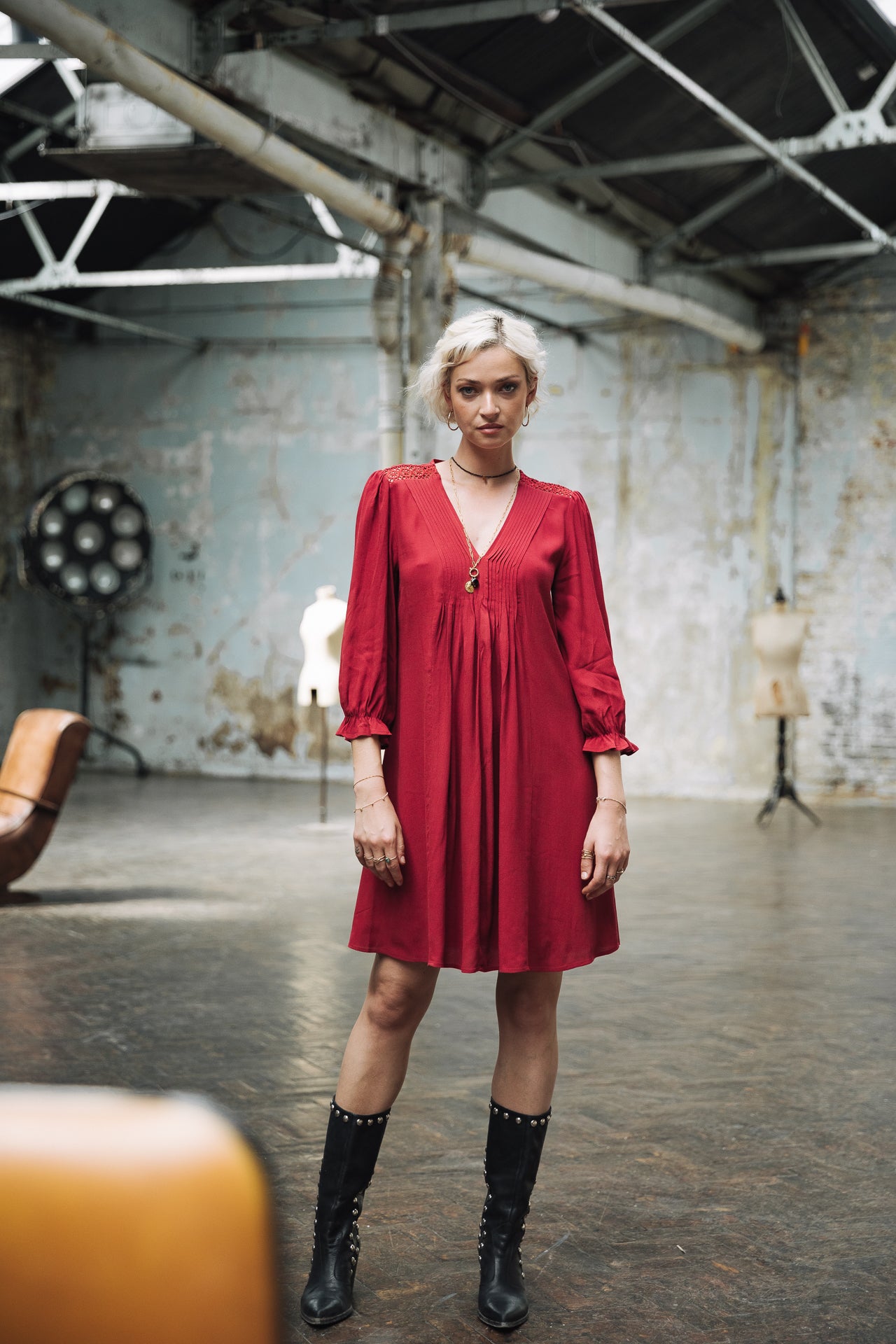   
            

Sa coupe ample l'encolure Femme Juna Plain Color rhubarb | Freeman T. Porter
          