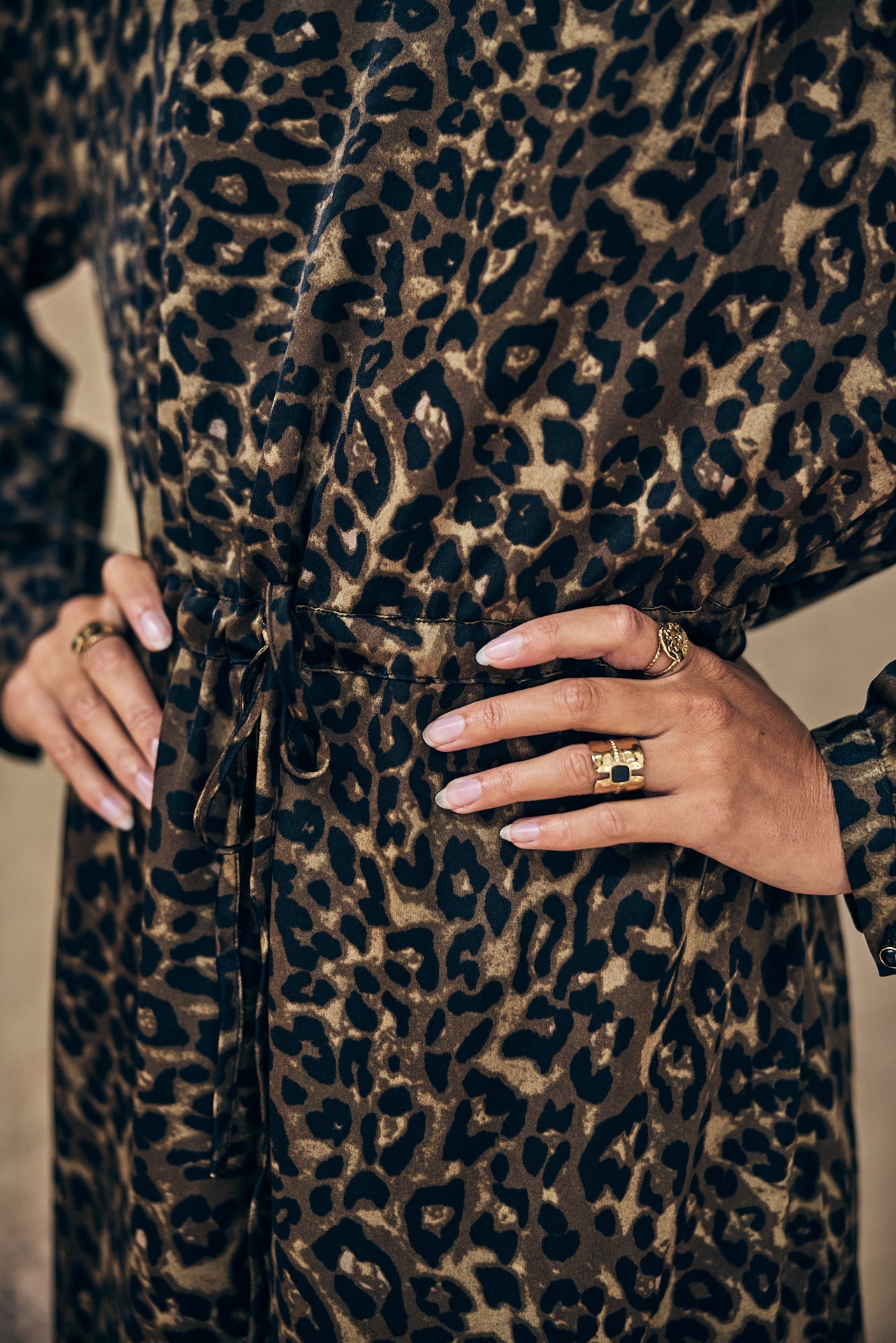 

Robe longue Frau Ransy Leopardo khaki | Freeman T. Porter