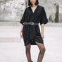 

Robe courte kimono Femme Roza Plain Color black | Freeman T. Porter