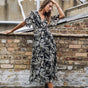 

Robe longue Frau Ravena Wildflowers black | Freeman T. Porter