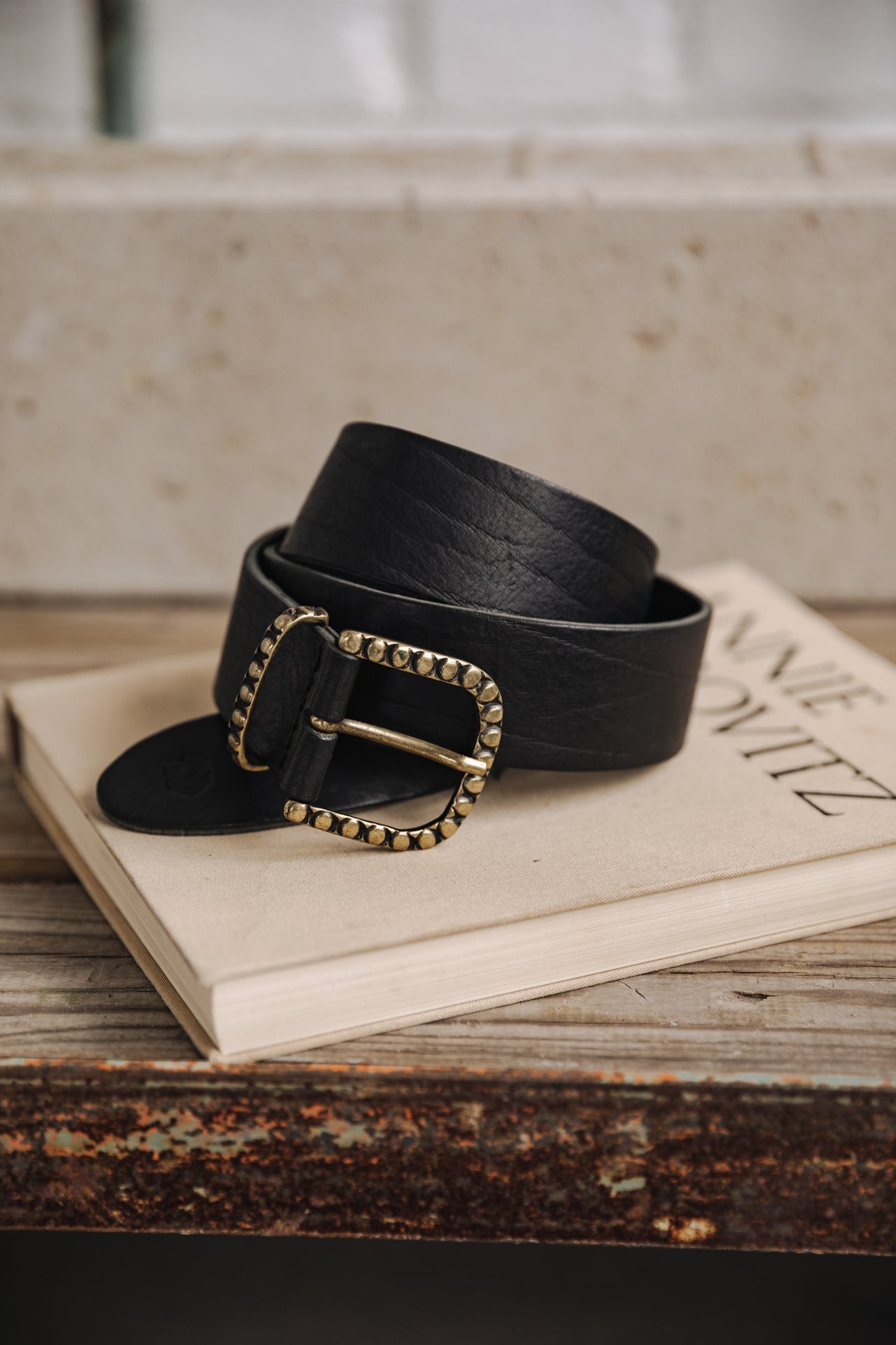 

Ceinture en cuir Femme Annie black | Freeman T. Porter