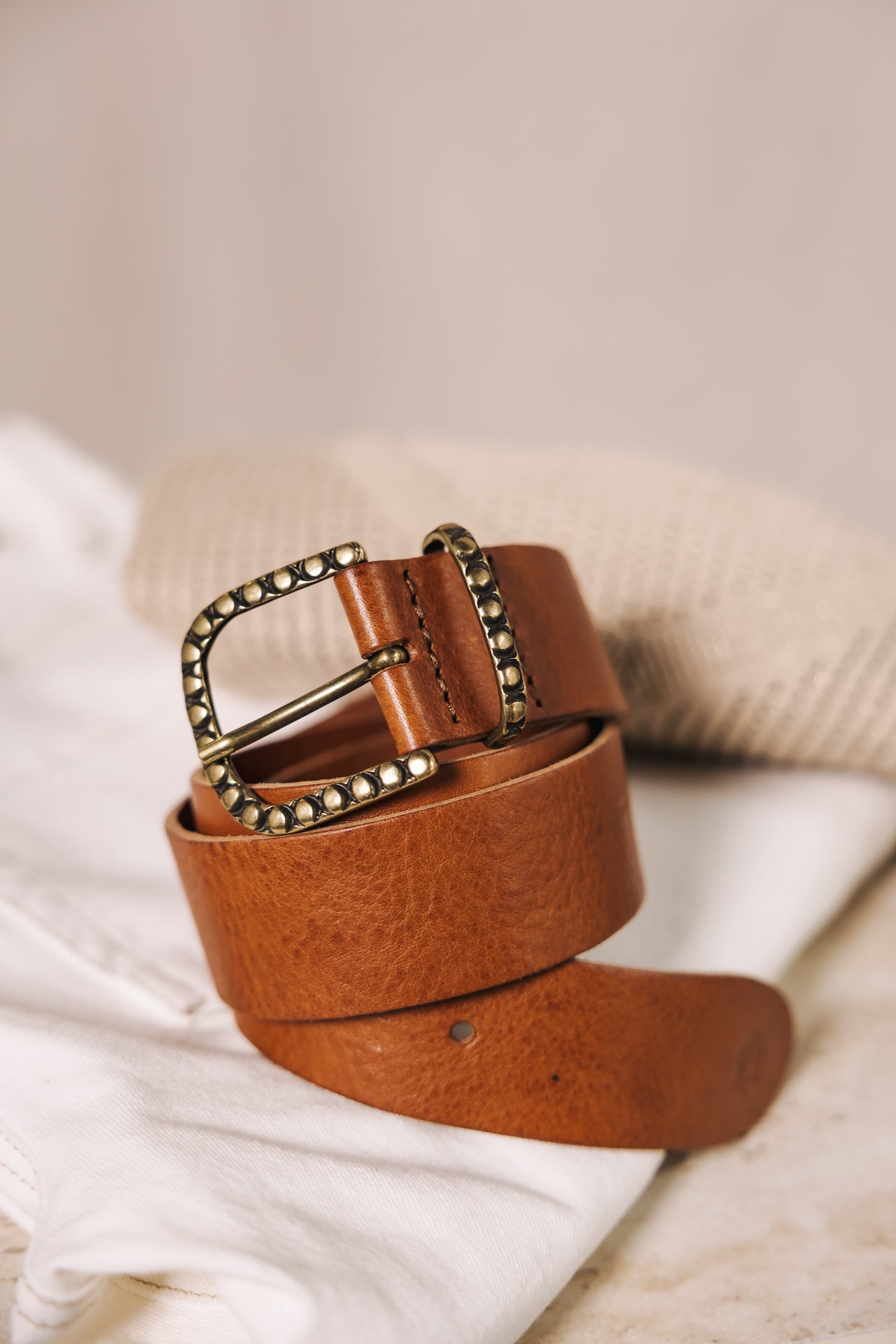 

Leather belt Woman Annie tan | Freeman T. Porter