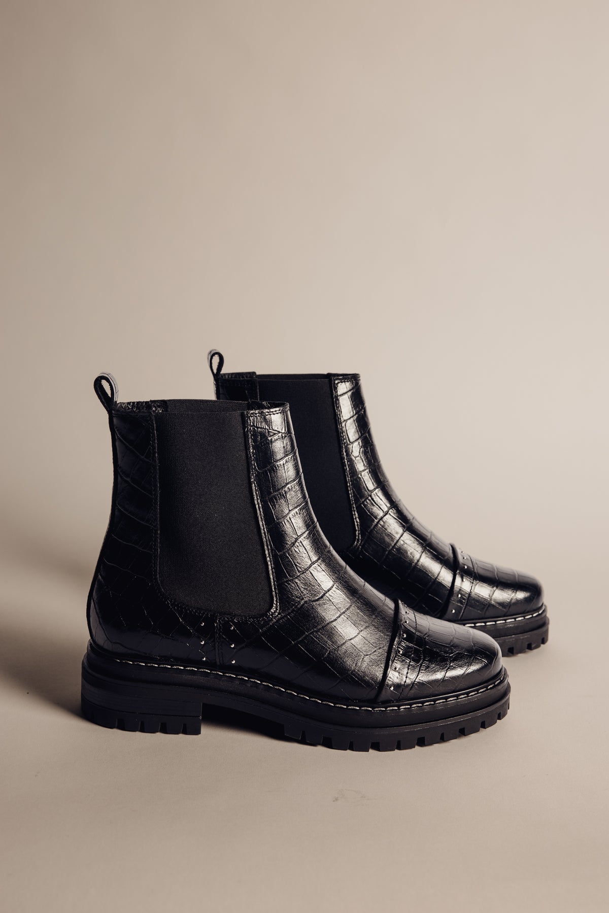 

Boots effet croco et clous Femme Verena Croco black | Freeman T. Porter