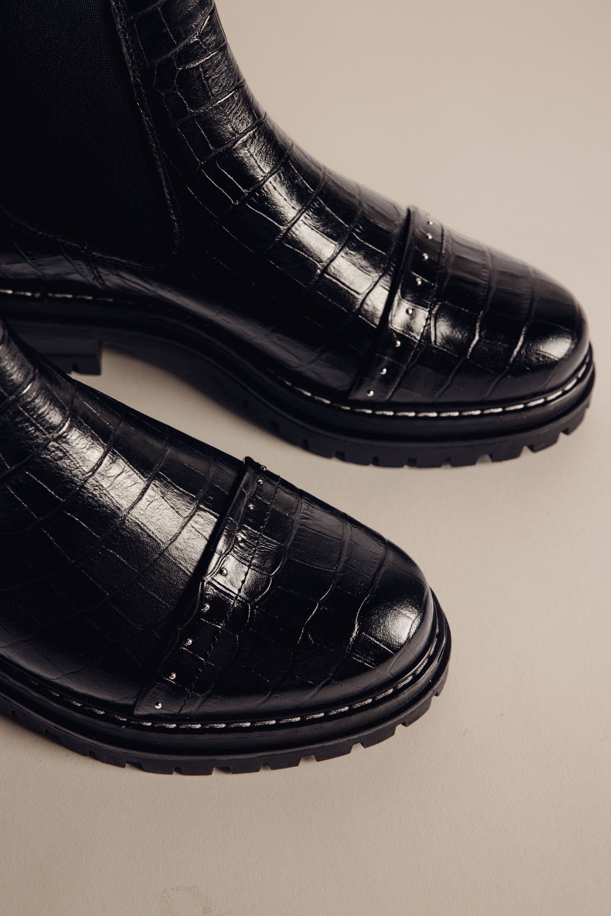 

Boots effet croco et clous Femme Verena Croco black | Freeman T. Porter