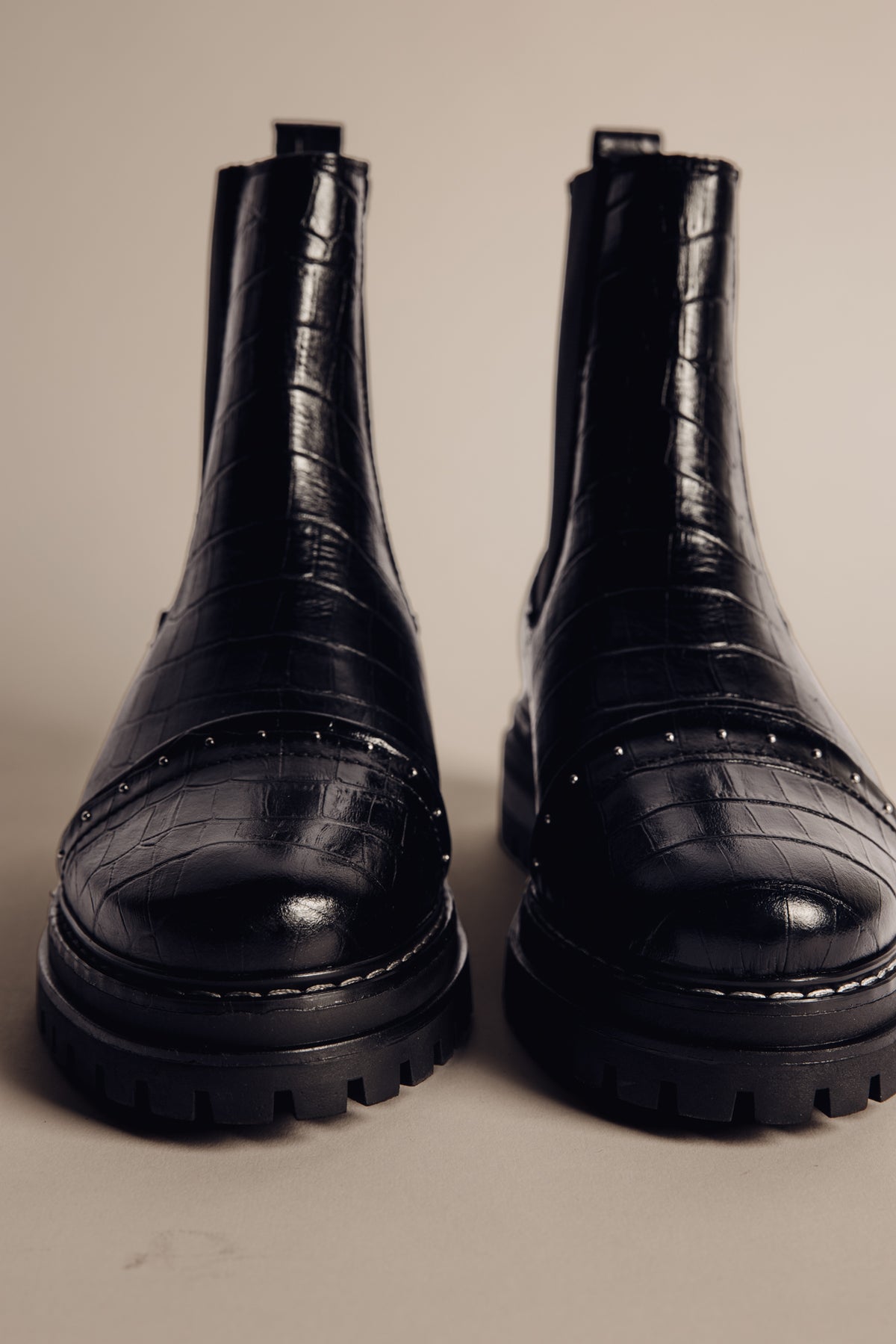 

Boots effet croco et clous Femme Verena Croco black | Freeman T. Porter