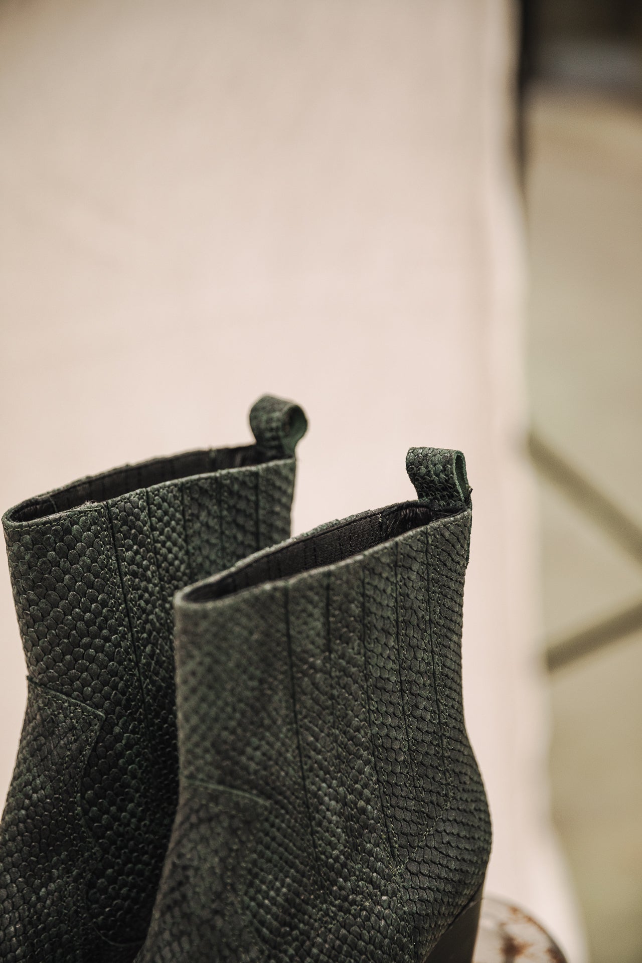 

Boots Femme Teresa Snake deep teal | Freeman T. Porter