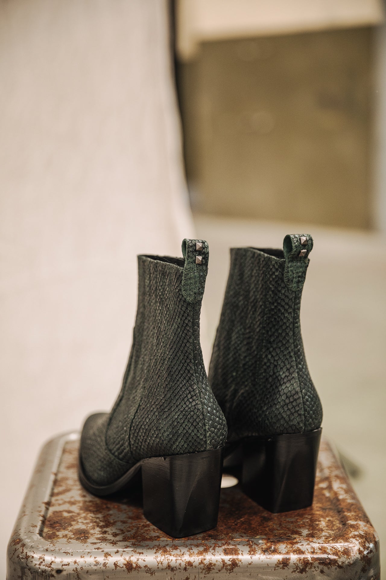 

Boots Femme Teresa Snake deep teal | Freeman T. Porter