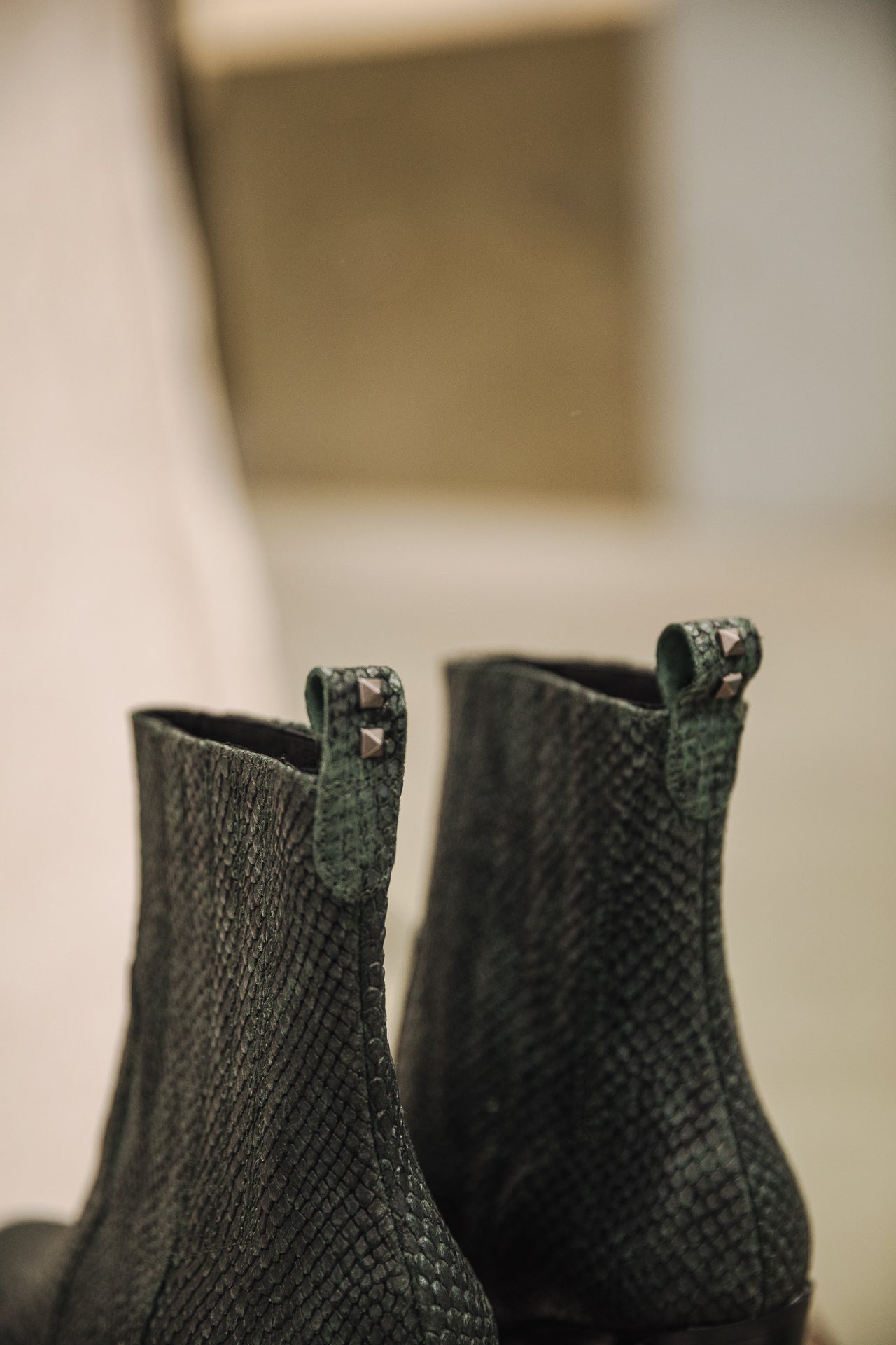 

Boots Femme Teresa Snake deep teal | Freeman T. Porter