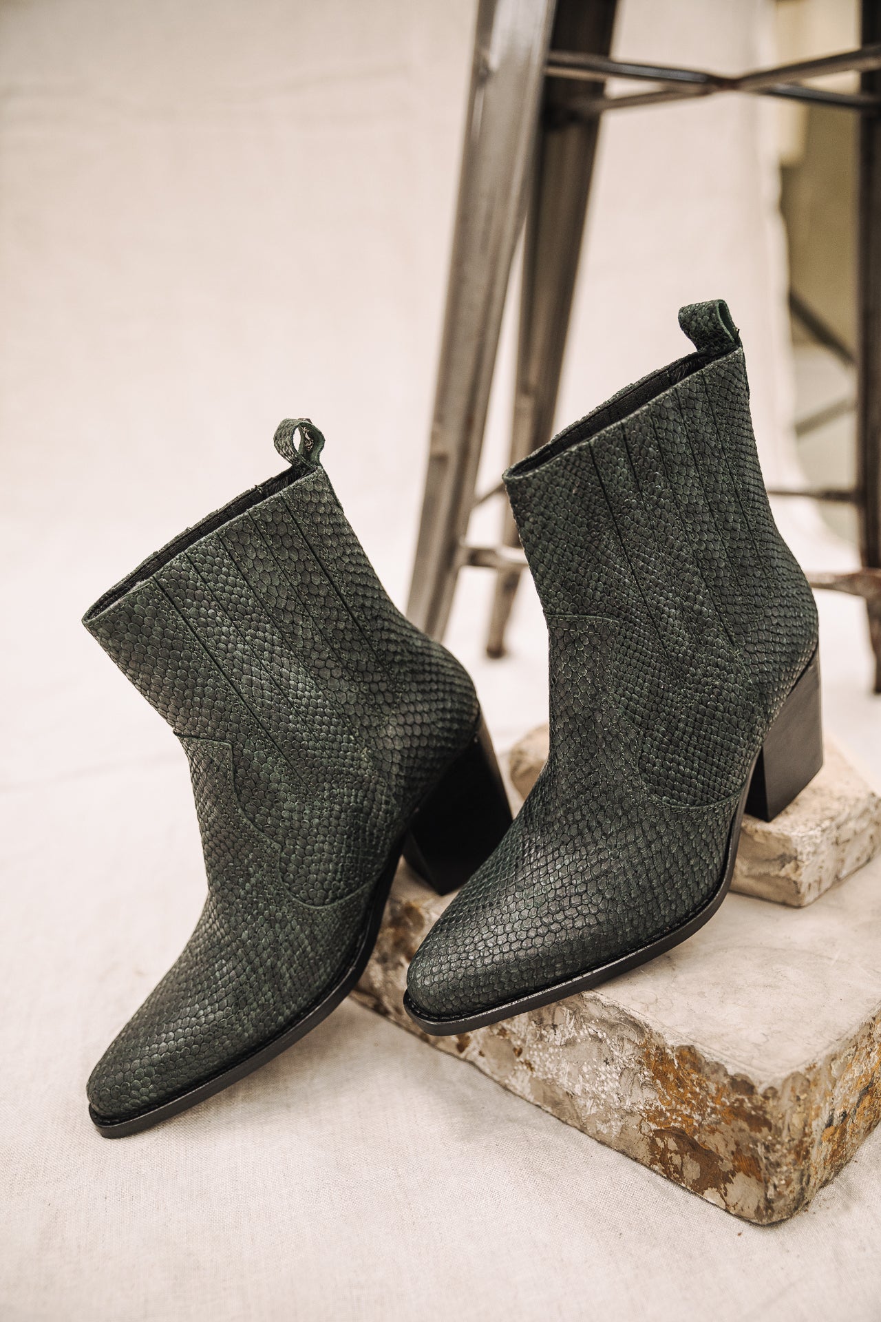 

Boots Femme Teresa Snake deep teal | Freeman T. Porter