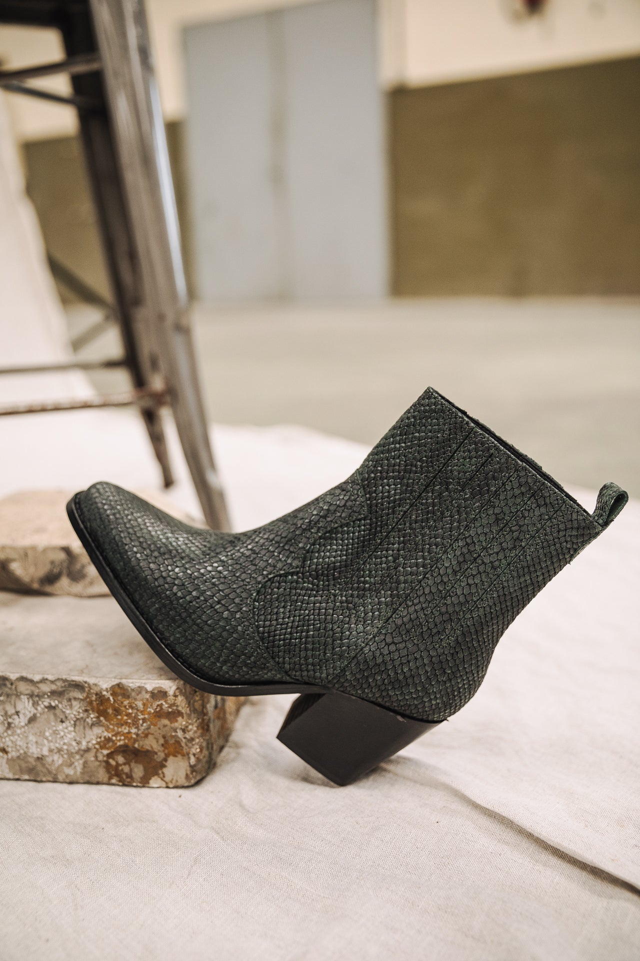 

Boots Femme Teresa Snake deep teal | Freeman T. Porter