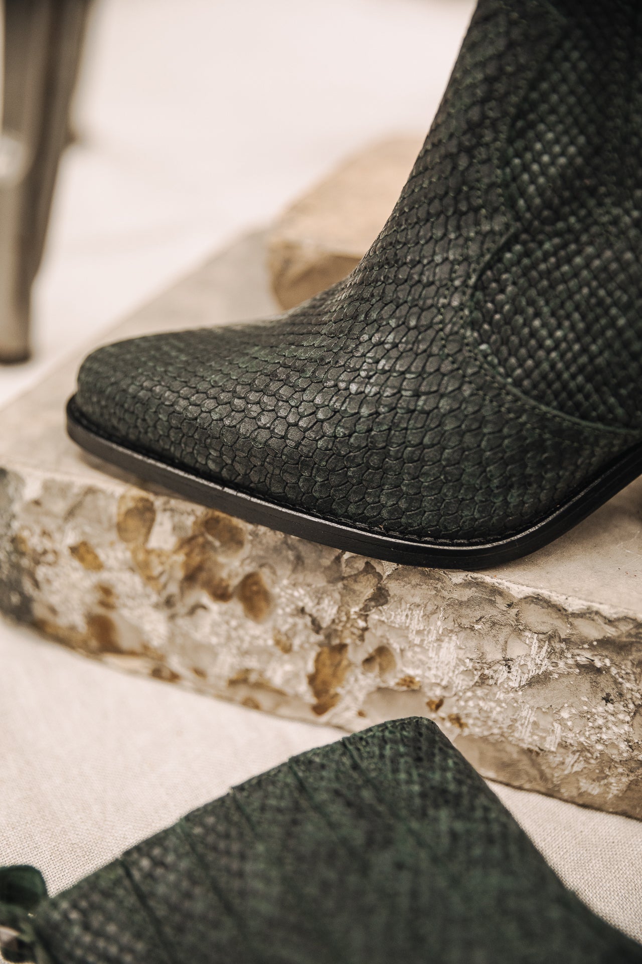 

Boots Femme Teresa Snake deep teal | Freeman T. Porter