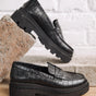 

Mocassins Mujer Mokka Croco black | Freeman T. Porter