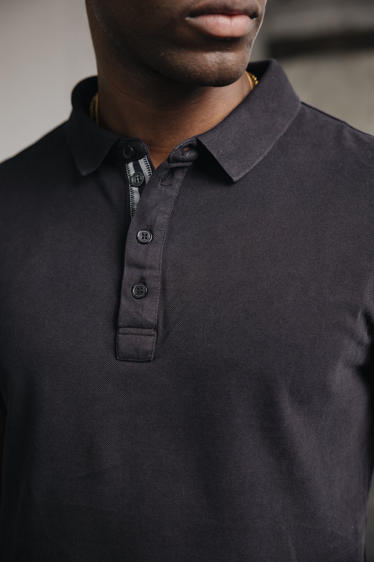 

Polo bordado Hombres Tadley Cotone black | Freeman T. Porter