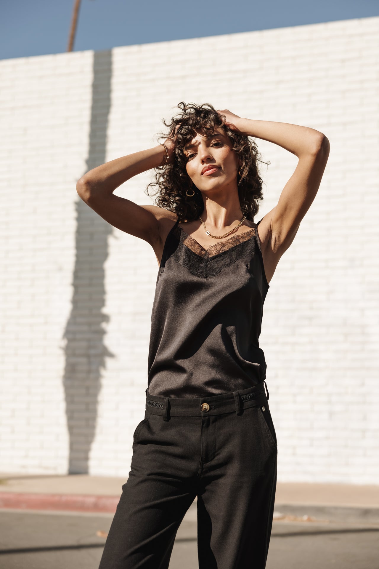 
              

Top nuisette Femme Thylia Lace Fabric Mix black | Freeman T. Porter
            
