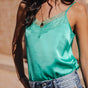 

Fließendes Tanktop mit Spitzen Damen Thylia Lace Fabric Mix billiard | Freeman T. Porter