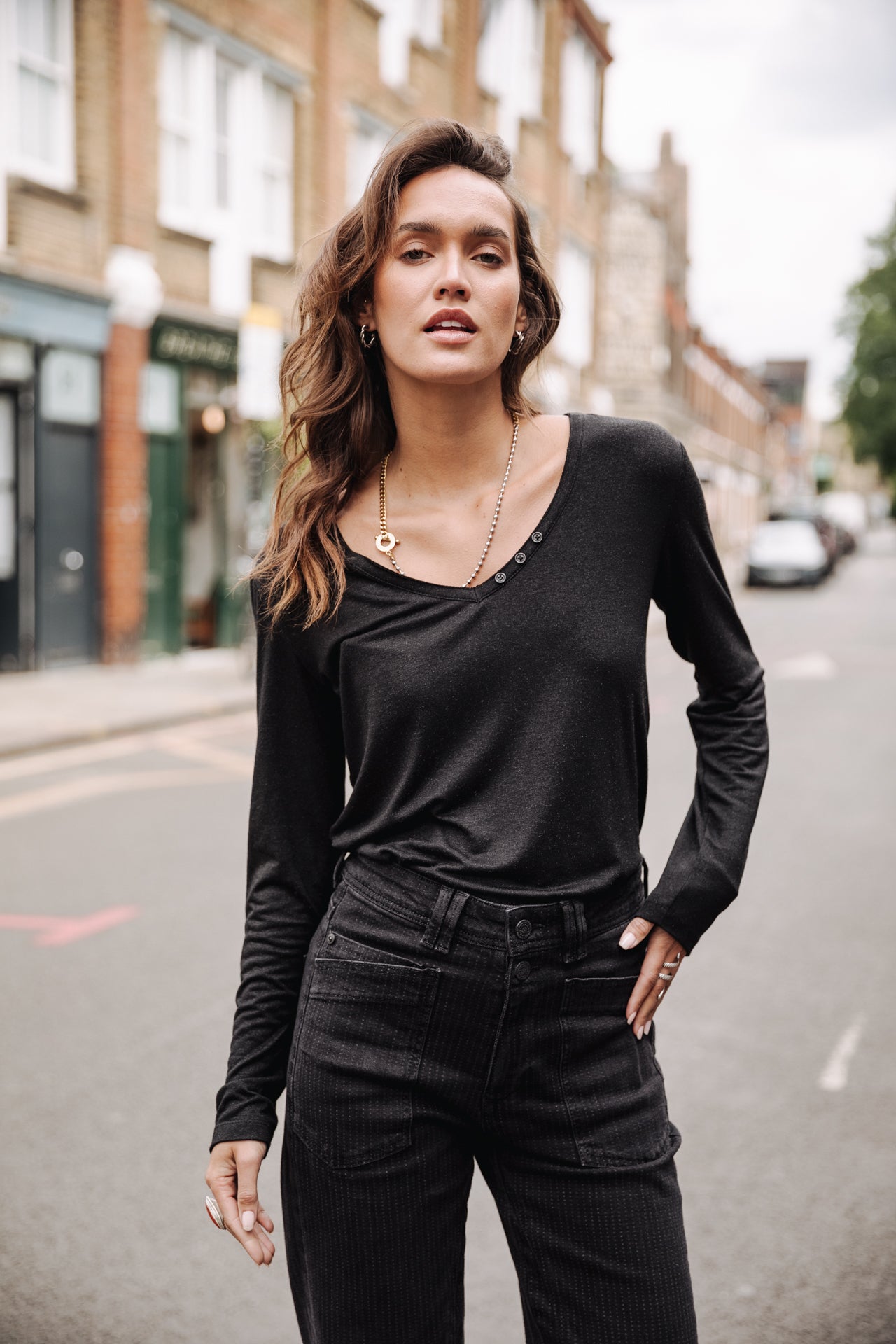 

T-shirt logo en strass Femme Torina Icon black | Freeman T. Porter