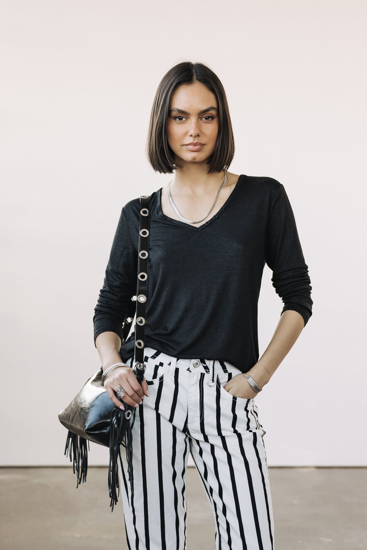 

Camiseta con logotipo de strass Mujer Torina Icon black | Freeman T. Porter