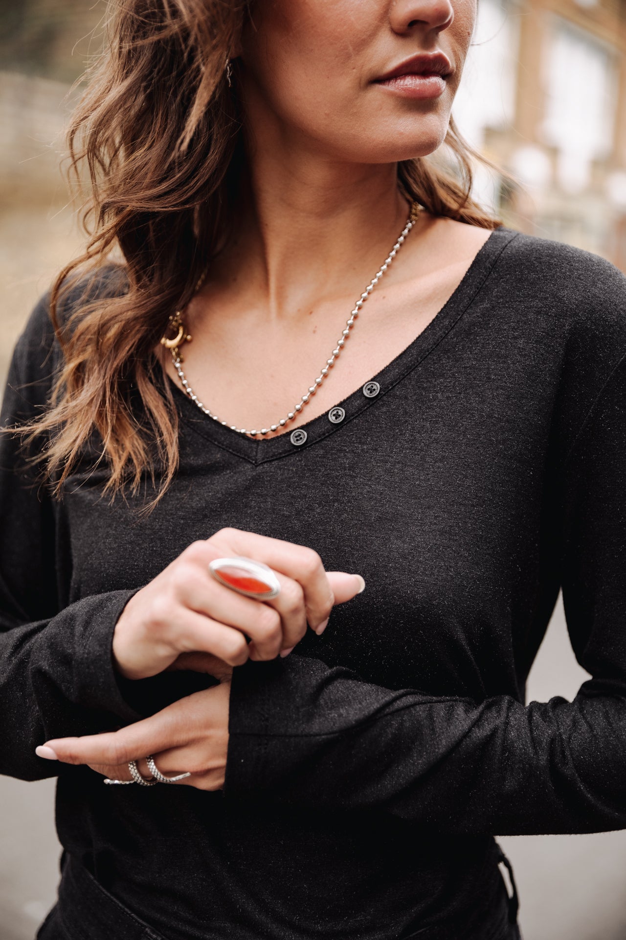 

T-shirt logo en strass Femme Torina Icon black | Freeman T. Porter