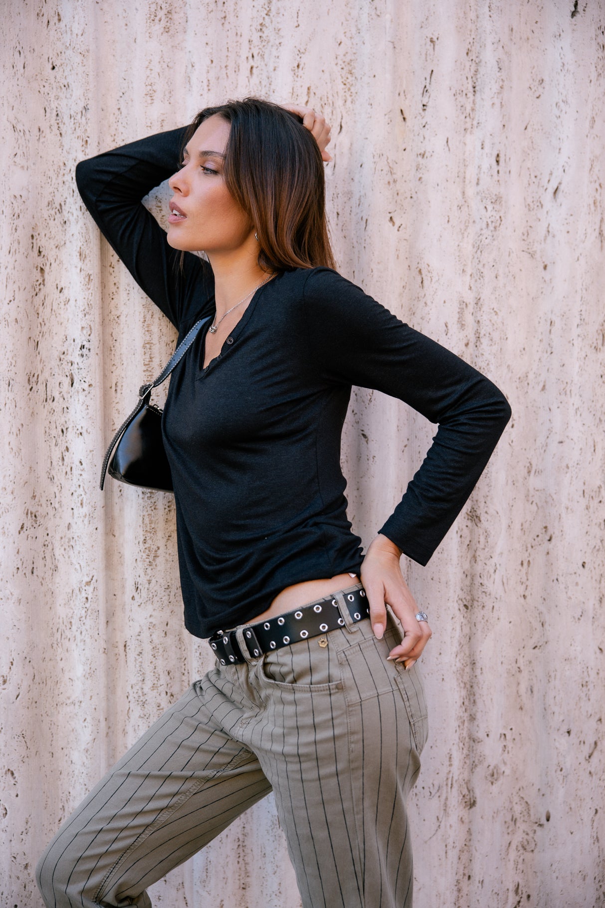 

T-shirt logo en strass Femme Torina Icon black | Freeman T. Porter