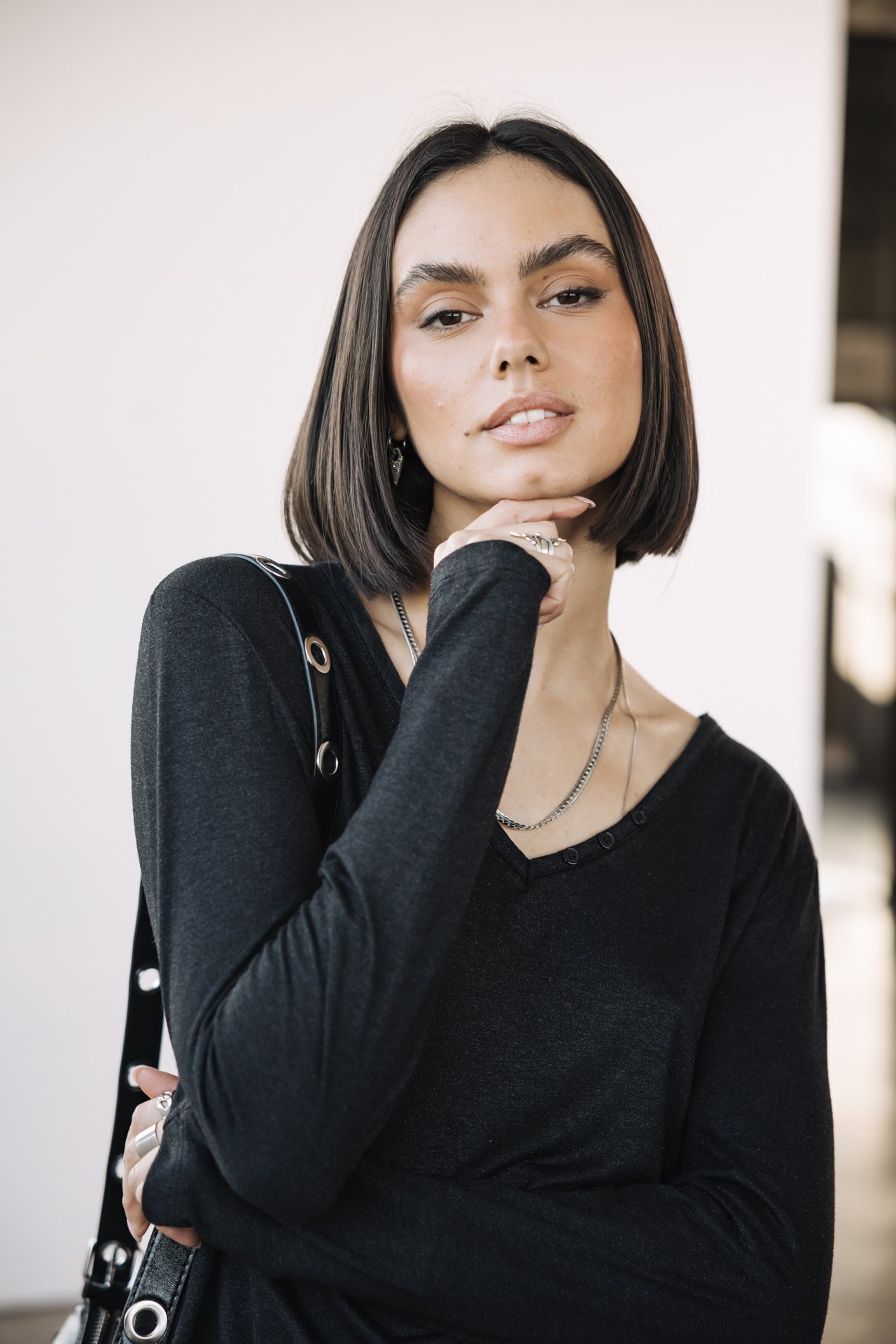 

Camiseta con logotipo de strass Mujer Torina Icon black | Freeman T. Porter