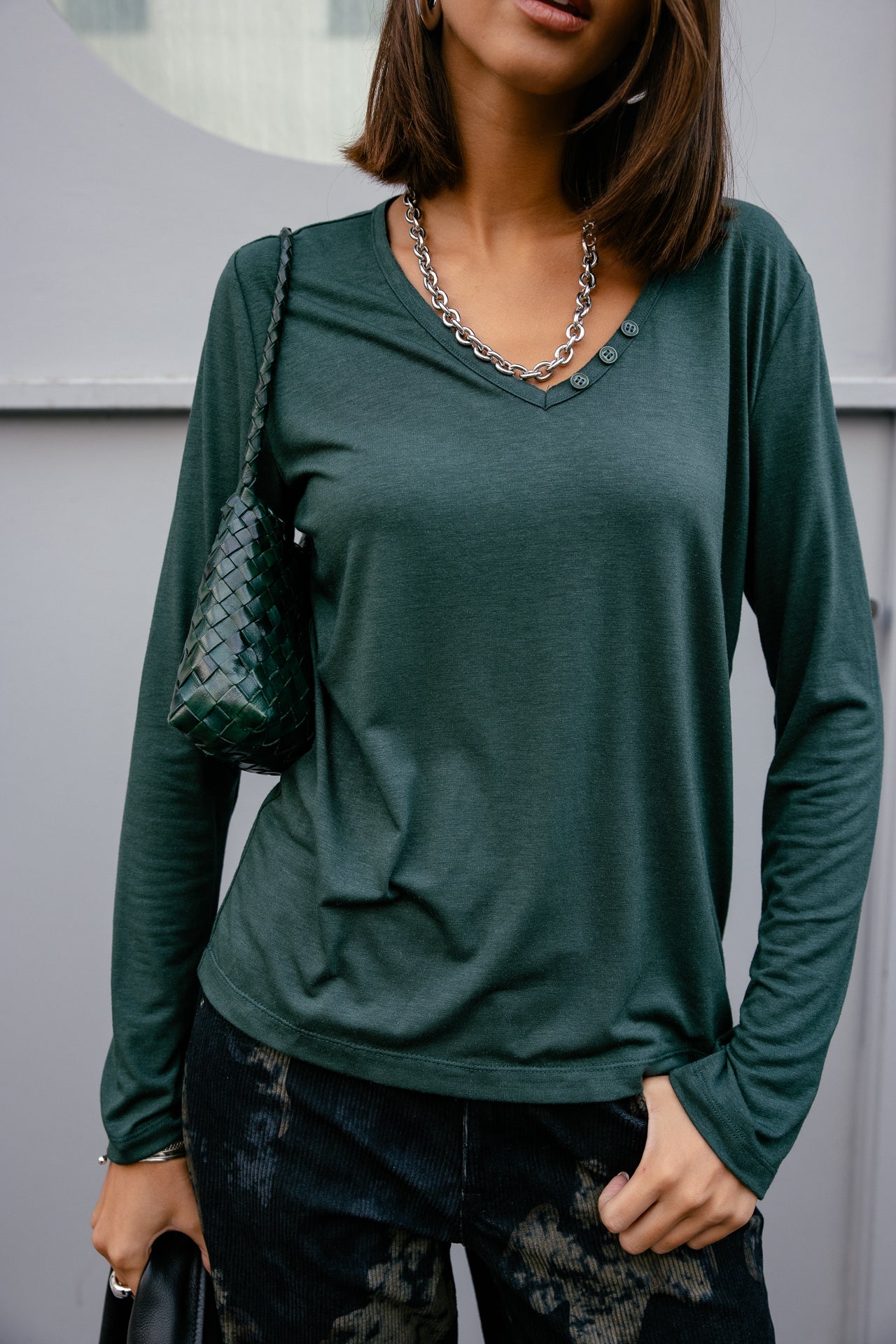   
            

T-Shirt mit Strass-Logo auf der Rückseite Damen Torina Icon pineneedle | Freeman T. Porter
          