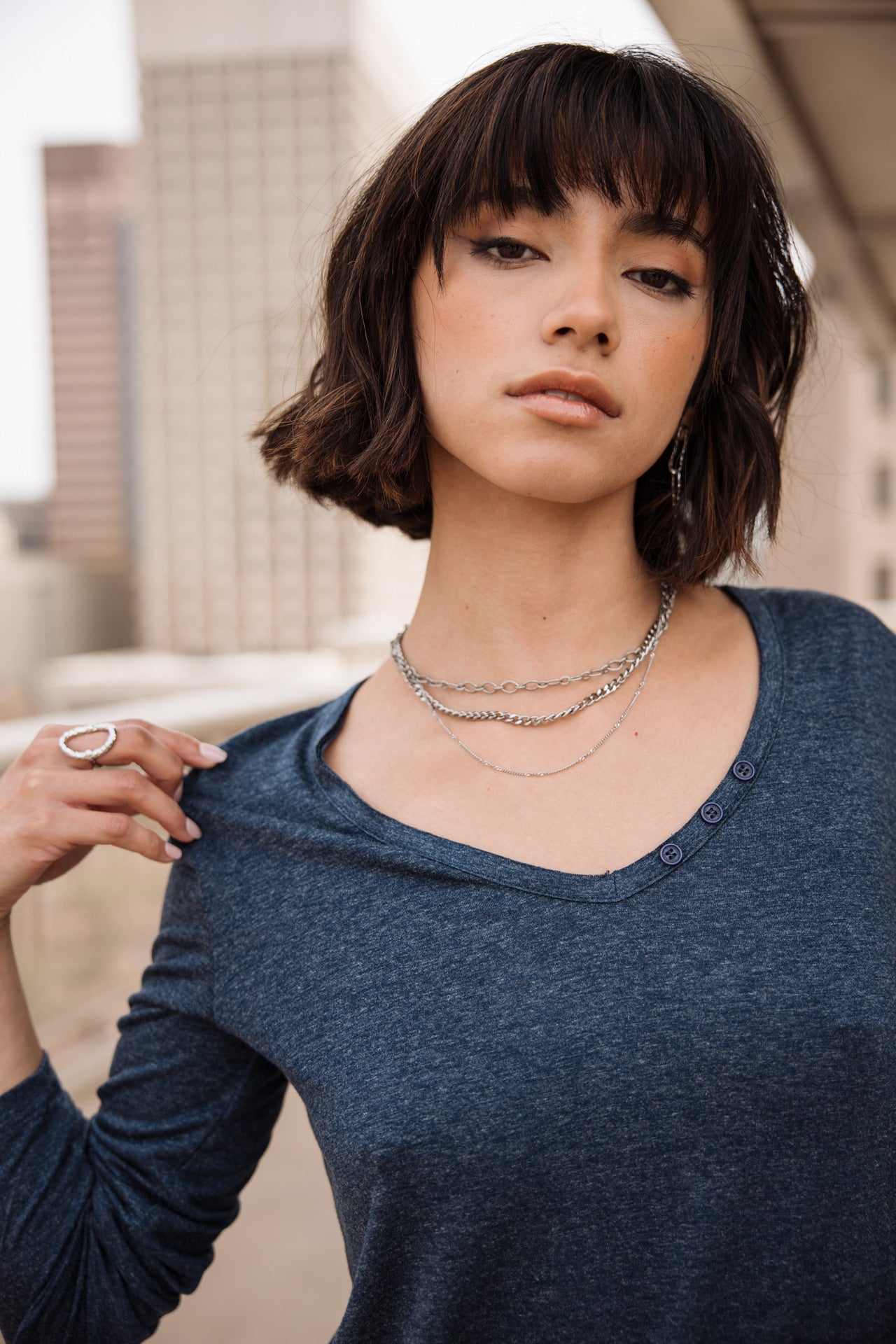 

T-shirt logo en strass Femme Torina Icon navy | Freeman T. Porter