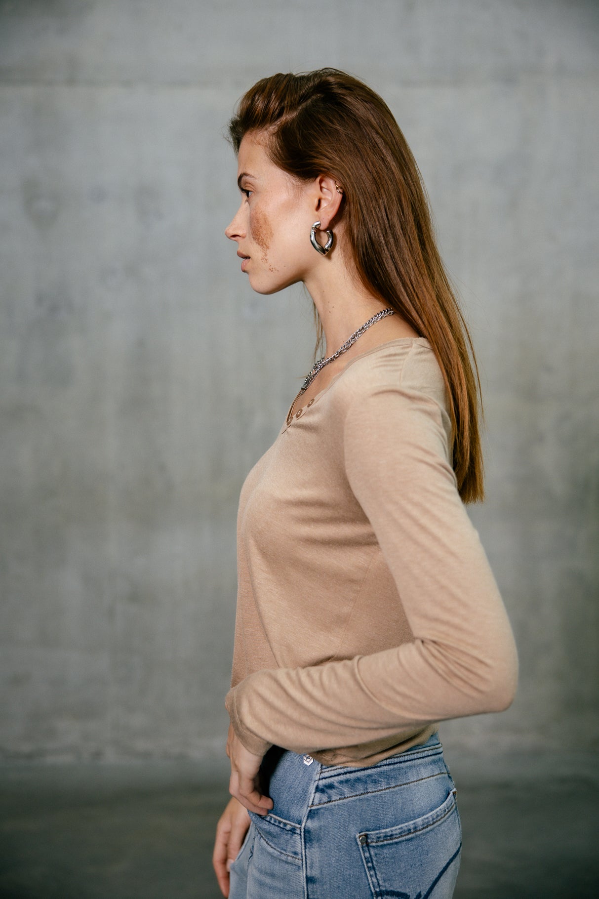 

T-shirt logo en strass Frau Torina Icon beige | Freeman T. Porter