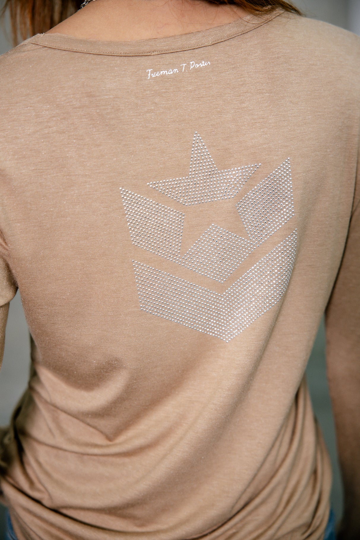 

T-shirt logo en strass Frau Torina Icon beige | Freeman T. Porter