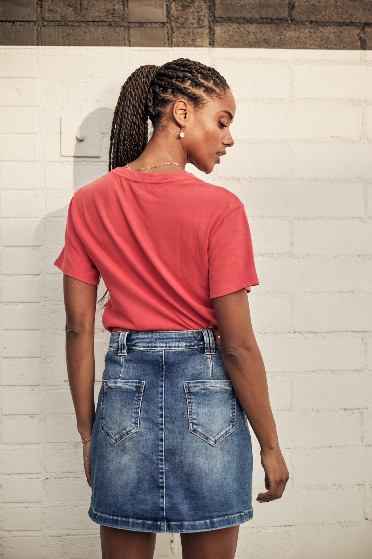 

T-Shirt manches courtes Woman Suria Print Boston cayenne | Freeman T. Porter