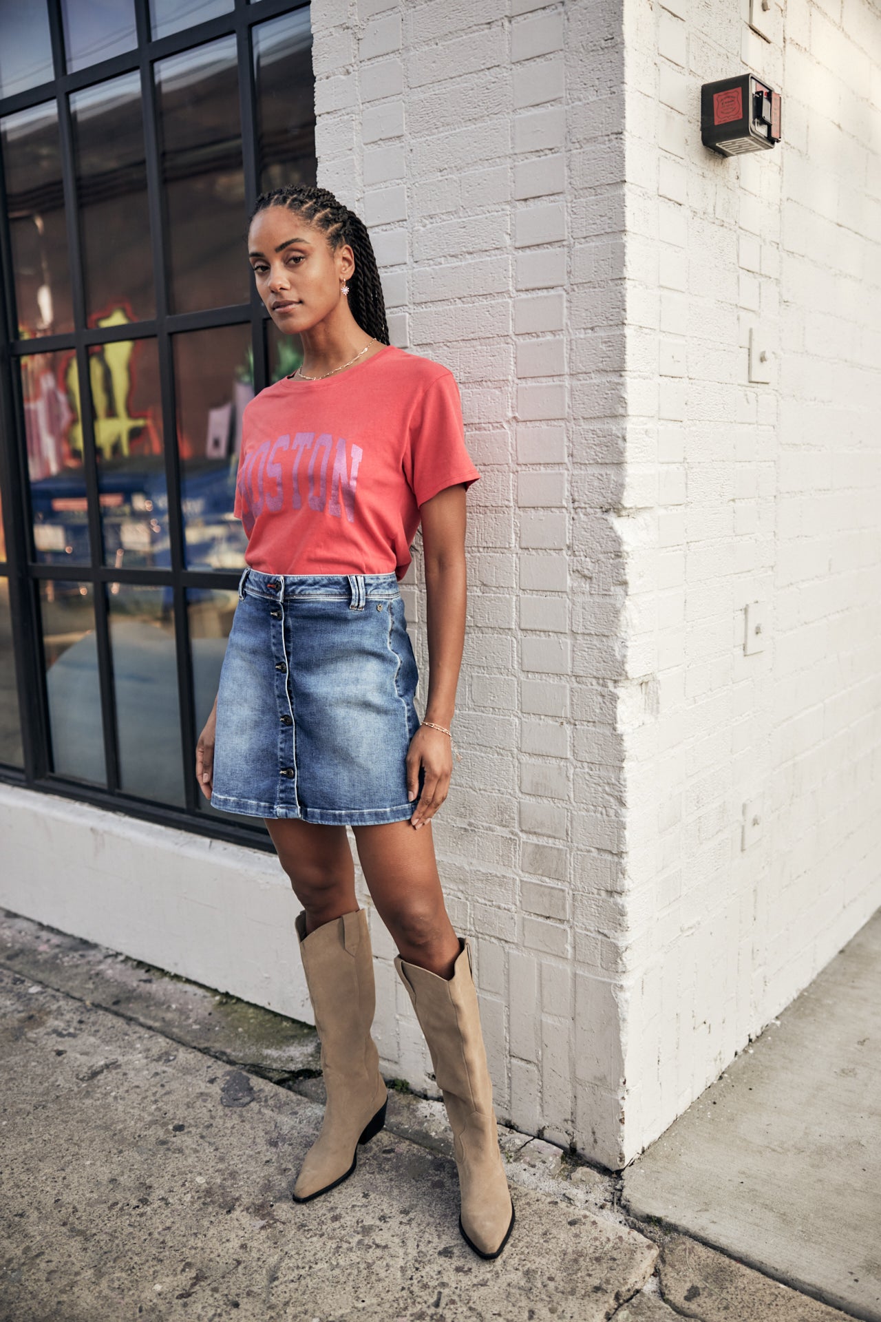 

T-Shirt manches courtes Woman Suria Print Boston cayenne | Freeman T. Porter