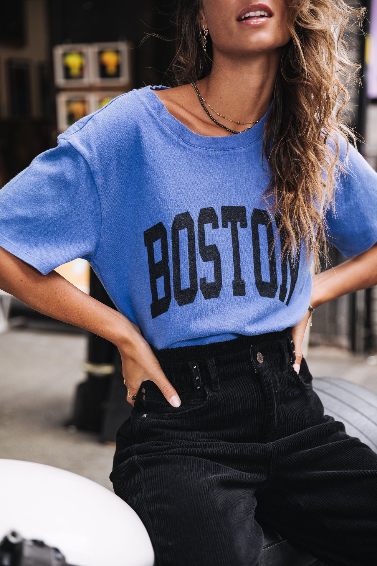 

T-Shirt manches courtes Woman Suria Print Boston surf the web | Freeman T. Porter