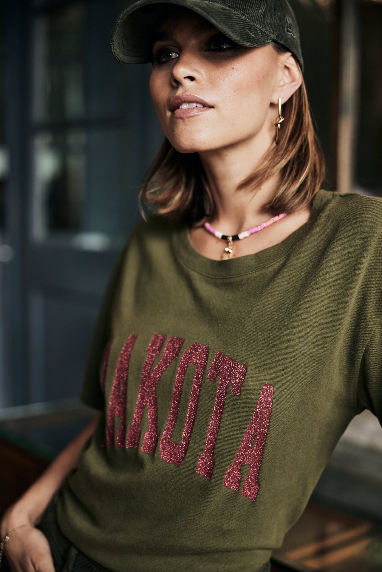 

T-Shirt manches courtes Femme Suria Print Dakota khaki | Freeman T. Porter