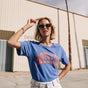 

T-Shirt manches courtes Frau Suria Print Houston princess blue | Freeman T. Porter