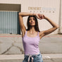 

T-shirt sans manche Woman Dansy Rib purple rose | Freeman T. Porter